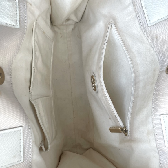 Tory Burch blush pink canvas Tote - Picture 5 of 5